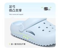 Zapatos con agujero de concha para mujer, doctor, enfermera, antibacteriano, sandalias antideslizantes, bolsa de suela gruesa transpirable, zapatillas para la cabeza, ropa exterior - details 6