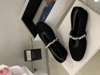 Zapatos individuales de suela plana con viento de noche para las nuevas Xiaoxiangfeng francesas con diamantes de imitación transpirables de suela blanda con Ladyshoes - details 11