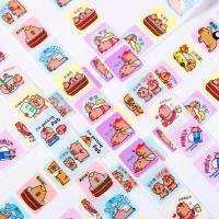 1 rollo de pegatinas de Capybara para niños, pegatina de recompensa, etiquetas de dibujos animados, Día de San Valentín, etiqueta de cara feliz sonrisa, regalo de cumpleaños - details 5