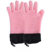 Suministros de Bar de cocina, guantes de horno de doble capa, guantes flexibles antiescaldantes para hornear, manoplas de horno de silicona resistentes al calor para cocinar - details 5