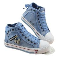Zapatos de lona informales para mujer, zapatos planos con cordones a la moda - details 1