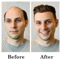 Tupé con Base de piel ultrafina para hombre, prótesis capilar Invisible, sistema de cabello humano Natural, v-looped, 0,03mm - details 6