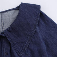 Sic Denim manga larga ss con cuello redondo estilo francés moda mujer - details 4
