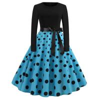 Vestido de fiesta elegante con estampado de notas musicales, vestidos Midi informales Retro Vintage para primavera y otoño - details 12