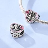 Abalorios de Plata 925 con Forma de Corazón de Pareja de Amor Infinito, Compatibles con Pulseras de Plata 925 Originales, Joyería para Mujer, Regalos - details 2