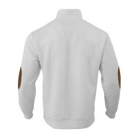 New Autumn/Winter Men's Outdoor Leisure Button Stand up Neck Spliced Loose Colored Sports Sweater Trend Men's Sweater Tops - details 5
