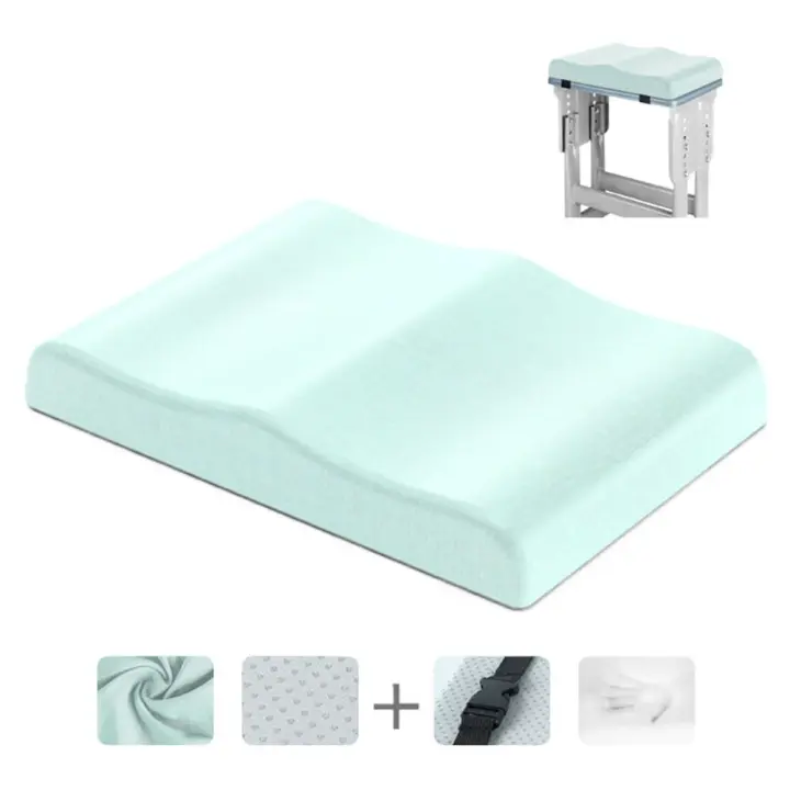 Cojín de asiento para hemorroides antideslizante grueso, cojín ergonómico de rebote para asiento de coche, almohadillas para asiento de oficina transpirables desmontables, sedentario - 1