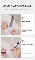 Mini lámpara Led UV de mano, secador de uñas recargable portátil para curar esmalte de Gel con pantalla, manicura hine - details 3