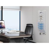 Soporte de Metal A4 con 8 Compartimentos Revistero Organizador de Pared para Oficina con 5 Ganchos - details 23