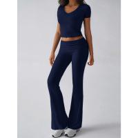 Conjunto Deportivo Casual para Mujer Primavera-Verano 2025 Camiseta de Manga Corta Pantalones Largos Conjunto de 2 Piezas - details 18