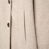 2024 otoño nuevo estilo europeo y americano doble botonadura solapa de manga larga de lana suave chaqueta suelta - details 13