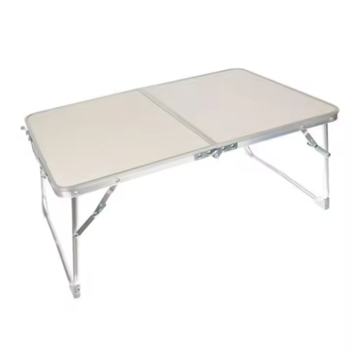 Mesa de campamento plegable pequeña, de aluminio, MDF para exteriores, portátil, ligera para cocinar, playa, picnic, viajes - 1