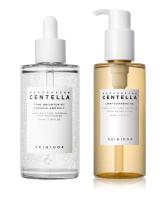 SKIN1004 Ampolla en cápsula iluminadora de tono Madagascar Centella de 100 ml y aceite limpiador ligero de 200 ml - details 0