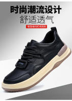 Cuero de vaca, cuero genuino, transpirable, versátil, deportivo, casual, zapatos para hombre - details 1