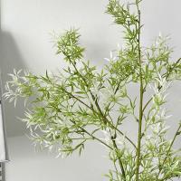 Planta verde Artificial de estilo bosque, hojas de palma, flor de simulación grande, plantas falsas hechas a mano de plástico, decoración de balcón - details 8