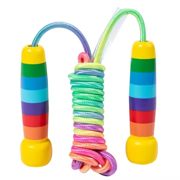 Cuerda de saltar para niños, paquete de 1, cuerda de saltar ajustable para niños y niñas, ejercicio al aire libre (2,8 m) - 1