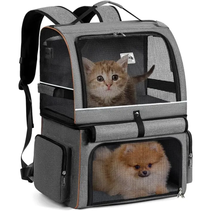Mochila de Doble Capa para Gatos Tamaño Grande para Perros y Gatos hasta 11kg - 1