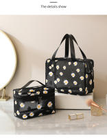 Bolsa de cosméticos de malla portátil, bolsa de almacenamiento de artículos de tocador de viaje, bolsa de baño de belleza, bolsa de baño, playa, natación, artículos diversos - details 7