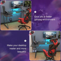 Mesa de Juegos Rcynview Diseño Moderno de Medio Siglo Superficie de Fibra de Carbono - details 2