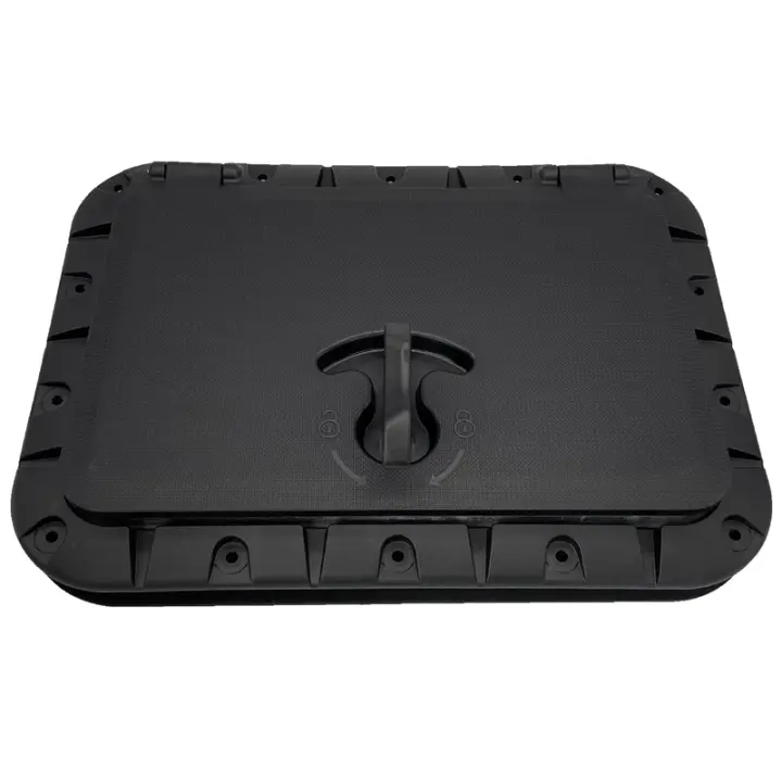 Placa de cubierta marina, escotilla cuadrada, manija extraíble, escotilla para barco, Kayak, canoa, piezas de barco, accesorios - 1