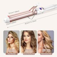 Rizador de pelo eléctrico para mujer, rizador de cerámica profesional, herramienta de peinado con temperatura ajustable - details 7