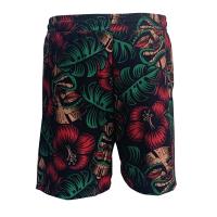 bañador hombre,Pantalones cortos deportivos con estampado de flores y dientes para hombre, Estilo Hawaiano informal, ropa de verano - details 0