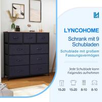 Cómoda con 9 cajones de tela, cómoda de dormitorio, mueble de almacenamiento, muebles de dormitorio, cómoda de 9 cajones, cómoda para cocina, oficina, pasillo, estilo rústico - details 31