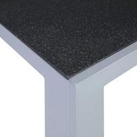 Silla de Jardín Plegable Monza, Silla Abatible de Aluminio y Textileno, Sillón de Balcón Respaldo Reclinable con 8 Posiciones, Plateado/Negro - details 10