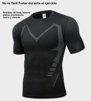 Leggings de deporte para hombre Pantalones de entrenamiento de baloncesto de verano Ropa de fitness elástica transpirable de manga corta - details 10