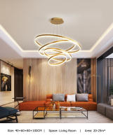 LEFANGXING Luces Colgantes LED Lámpara de Estair de Aluminio para Sala de Estar - details 2