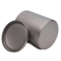 Taza de té y café cubiertas con agua de titanio de doble pared para exteriores, villa para acampar al aire libre - details 7