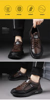 Zapatos Deportivos de Cuero de Vaca de Prima Calidad para Hombres Zapatos Ligeros Antideslizantes para el Día a Día Novedad de Primavera - details 10