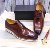 Zapatos Oxford de negocios casuales de alta gama para hombre, de cuero vacuno de primera capa. - details 14