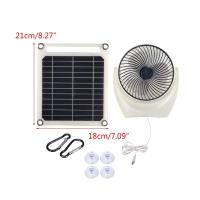 Panel Solar portátil multiusos para exteriores, ventilador alimentado por energía Solar, cargador Solar inteligente de 6W, ahorro de energía - details 13
