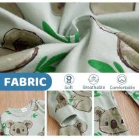 Monoprint de Algodón Cómodo para Niños y Niñas Estilo de Dibujos Animados de Kaola para Primavera y Otoño Vestidos Culturales para Niños - details 1