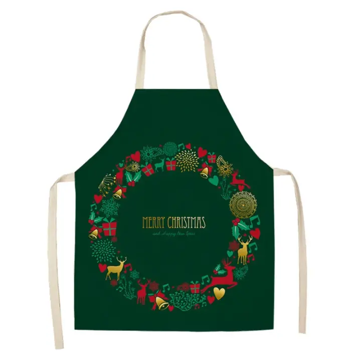 Decoraciones navideñas para el hogar, delantal de Papá Noel, regalo de Año Nuevo 1 unidad - 1