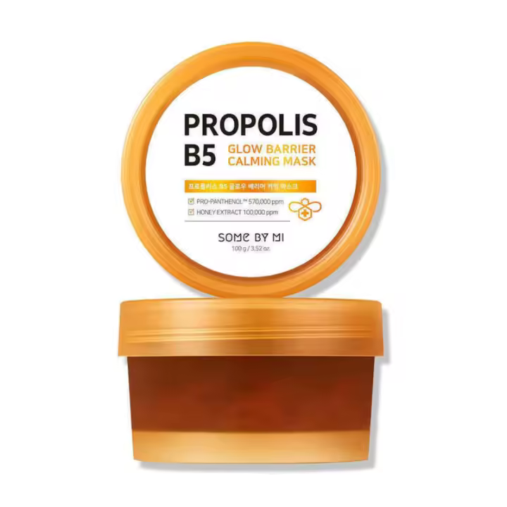 SOME BY MI Mascarilla de propóleo B5 3.52Oz, 100g Hecha de extractos de miel de pantenol para un efecto calmante sensible y fortalecer la barrera - 1