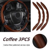 Protector antideslizante para volante de coche, fibra de carbono, accesorios de interior de coche, 2/3 piezas. - details 15