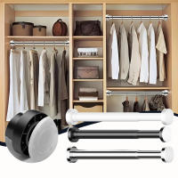 Barra de cortina retráctil sin agujeros, estante de montaje de pared resistente para lavandería - details 4