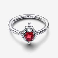 Anillo De Plata Esterlina S925 Para Mujer Estilo Villano Reina Mala Moda Creativa Con Zirconia Roja Joyería Regalo De Compromiso - details 0