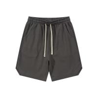 Pantalones Cortos de Algodón Retro Casual Solido para Hombres, Cinturón de Cordón, Estilo Suelto, Pantalones Deportivos de Cinco Minutos - details 1