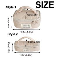 Bolsa de almacenamiento de cosméticos creativa para regalo, bolsa de maquillaje portátil INS con cremallera y asa, estuche de cosméticos para mujer - details 0