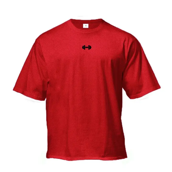 Camiseta de Manga Corta para Hombres Muscleguys Estampado Oversize Fitness Talla Grande con Manga Ajustable para Entrenamiento en Gimnasio - 1
