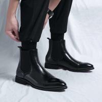 2025 nuevo vestido de negocios Oxford moda Formal cuatro estaciones hombres Botines de cuero genuino zapatos - details 8