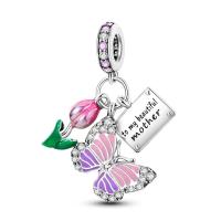 Silver Fit-pulsera de circonio para mujer, serie de mariposas de 3mm, joyería artesanal, nuevos artículos, Material metálico - details 48