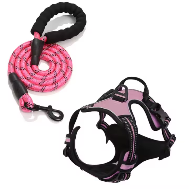Nueva correa reflectante, correa para el pecho para perros grandes y medianos, tipo chaleco, productos para mascotas con tracción para perros - 1