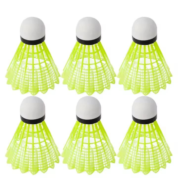 Volantes estables para bádminton, Bolas de plástico duraderas para entrenamiento de bádminton, deportes al aire libre, nailon, novedad - 1