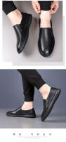 Zapatos de los hombres de primavera de un pedal zapatos casuales de suela suave mocasines de piel de vaca transpirable versátil cuero beanie zapatos - details 15