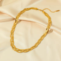 Collar EILIECK 316L Acero Inoxidable 3en1 Cadena Giratoria Para Mujer Niña Joyería De Moda Collar Cuello Plano Para Fiesta - details 16