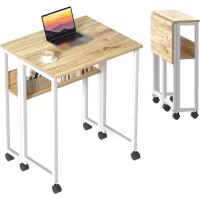 Estante de Almacenamiento y Ruedas,Mesa para el Ordenador, fácil de Montaje y Ahorro de Espacio para Officina,Beige - details 0